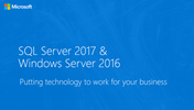 SQL Server 2017 and Windows Server 2016 - Storybook